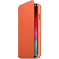Чехол Apple Leather Folio for iPhone XS Max (розовый)