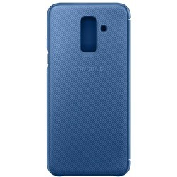 Чехол Samsung Wallet Cover for Galaxy A6 Plus (синий)