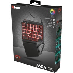 Клавиатура Trust GXT 888 Assa Single Handed Keyboard