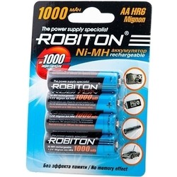 Аккумуляторная батарейка Robiton 4xAA 1000 mAh