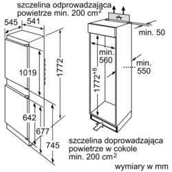 Встраиваемые холодильники Bosch KIV 34X20