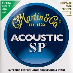Струны Martin SP Bronze Acoustic 12-String 10-47
