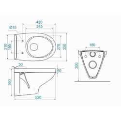 Инсталляция для туалета Santek Boreal 1WH302464 WC