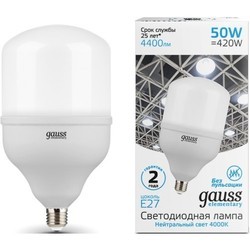 Лампочка Gauss LED ELEMENTARY T140 50W 4000K E27 63225