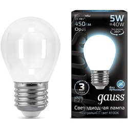 Лампочка Gauss LED G45 5W 2700K E27 105202105