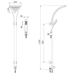 Душевая система Lemark LM8807C