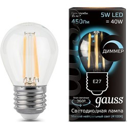 Лампочка Gauss LED G45 5W 2700K E27 105802105-D
