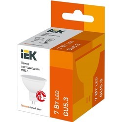 Лампочка IEK LLE MR16 7W 3000K GU5.3