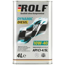 Моторное масло Rolf Dynamic Diesel 10W-40 4L