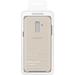 Чехол Samsung Dual Layer Cover for Galaxy A6 Plus (золотистый)