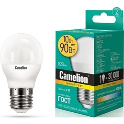 Лампочка Camelion LED10-G45 10W 6500K E27