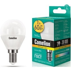 Лампочка Camelion LED10-G45 10W 3000K E14