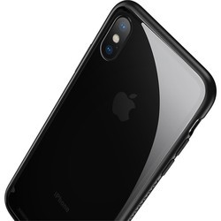 Чехол BASEUS See-through Glass Case for iPhone Xs Max (черный)