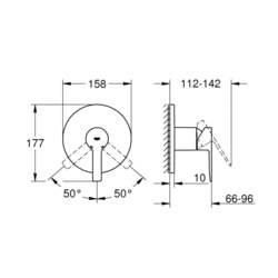 Смеситель Grohe Lineare 24063 (нержавеющая сталь)