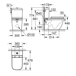 Унитаз Grohe Euro 39462