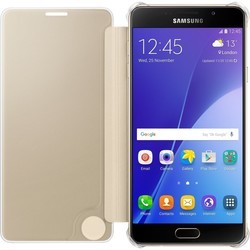 Чехол Samsung Clear View Cover for Galaxy A7 (золотистый)