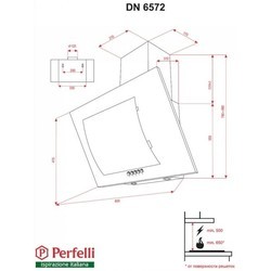 Вытяжка Perfelli DN 6572 BL LED