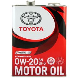Моторное масло Toyota Motor Oil 0W-20 SN/GF-5 Synthetic 4L
