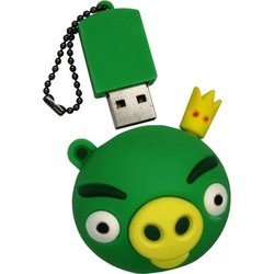 USB Flash (флешка) Uniq Angry Birds Pig with a Crown 3.0 8Gb