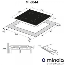 Варочная поверхность Minola MI 6044 GW