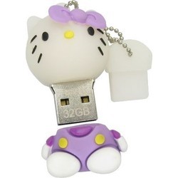 USB Flash (флешка) Uniq Hello Kitty Sitting Head 3.0 64Gb