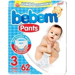 Подгузники Bebem Pants 3 / 62 pcs