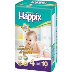 Подгузники Happix Diapers 4 / 10 pcs