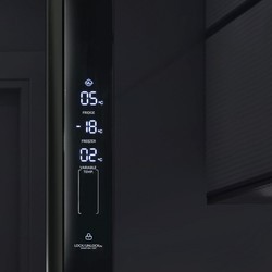 Холодильник Ginzzu NFK-610 Glass (золотистый)