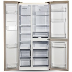 Холодильник Ginzzu NFK-610 Glass (черный)