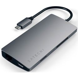 Картридер/USB-хаб Satechi Type-C Multi-Port Adapter 4K with Ethernet (серый)