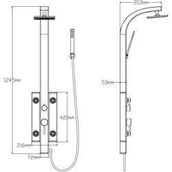Душевая система Q-tap 1102