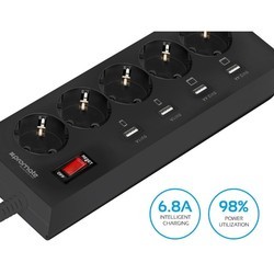 Сетевой фильтр / удлинитель Promate Powerstrip-4EU