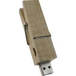 USB Flash (флешка) Uniq Wooden Clothespin 4Gb