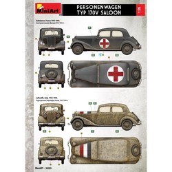 Сборная модель MiniArt Personenwagen Typ 170V Saloon (1:35)