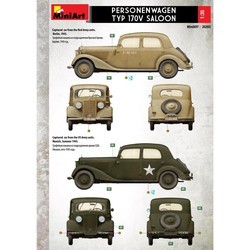 Сборная модель MiniArt Personenwagen Typ 170V Saloon (1:35)