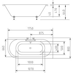 Ванны Polysan Viva 175x80