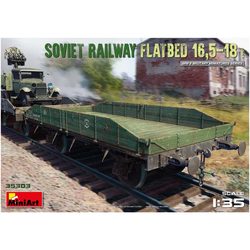 Сборная модель MiniArt Soviet Railway Flatbed 16.5-18T (1:35)