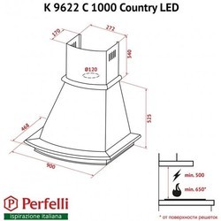 Вытяжка Perfelli K 9622 C IV 1000 Country LED