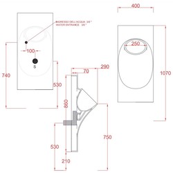 Писсуар ArtCeram Up OSO001