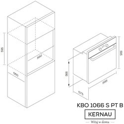 Духовой шкаф Kernau KBO 1066 S PT X
