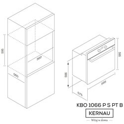 Духовой шкаф Kernau KBO 1066 P S PT B