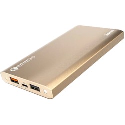 Powerbank аккумулятор Hama Premium Alu 12000 (золотистый)