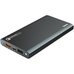 Powerbank аккумулятор Hama Premium Alu 12000 (серый)