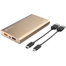 Powerbank аккумулятор Hama Premium Alu 12000 (серый)