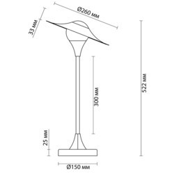 Настольная лампа Odeon Light Barolo 4155/7TL