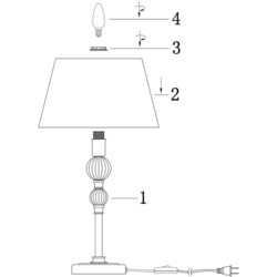 Настольная лампа Freya Milena FR5679TL-01N