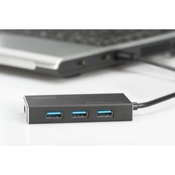 Картридер/USB-хаб Digitus DA-70240-1