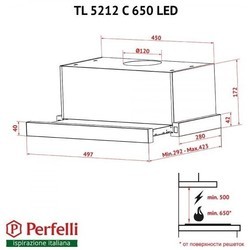 Вытяжка Perfelli TL 6212 C S/I 650 LED