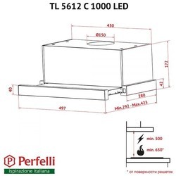 Вытяжка Perfelli TL 5612 C IV 1000 LED