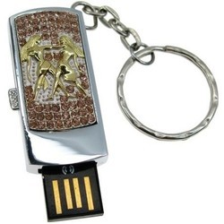 USB Flash (флешка) Uniq Zodiak Crystal Gemini 64Gb